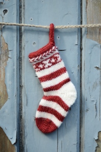 Festive Christmas Stocking in 4 ply